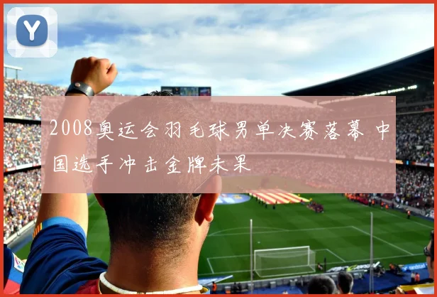 2008奥运会羽毛球男单决赛落幕 中国选手冲击金牌未果